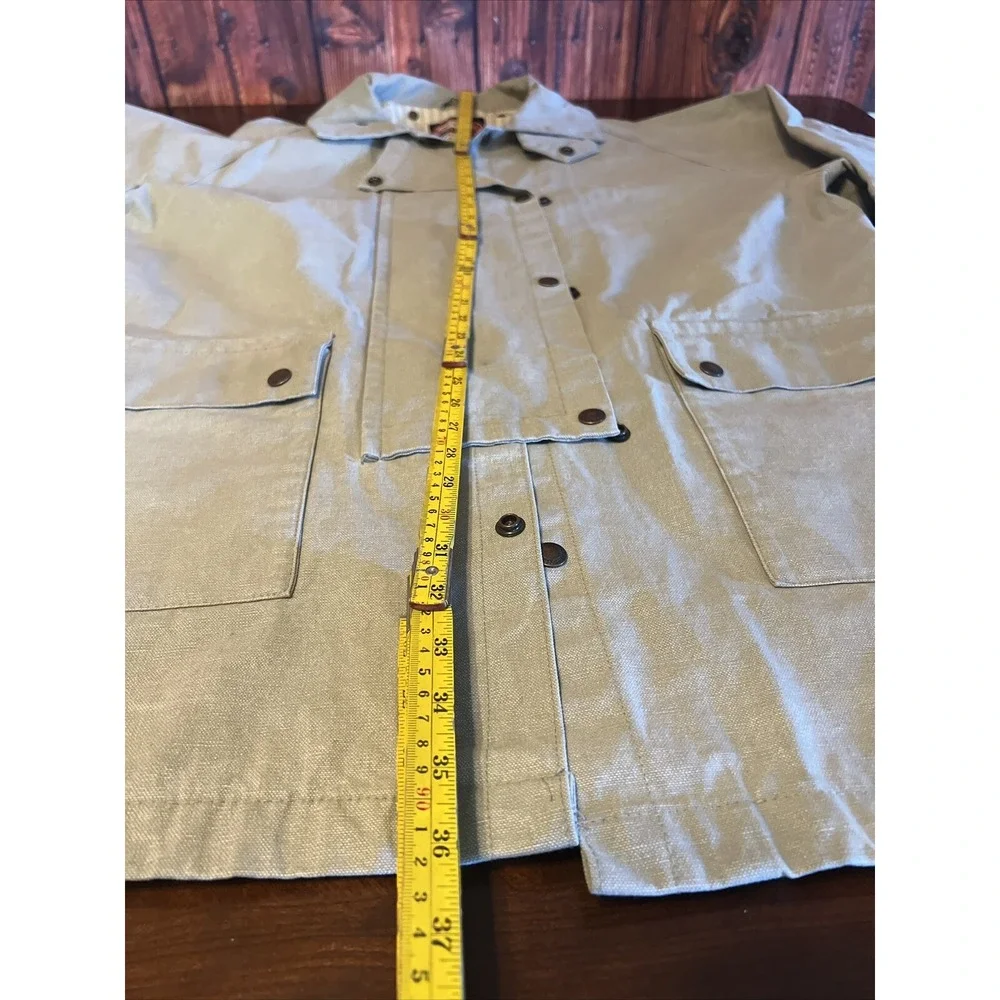 Australian Outback Collection Cotton  Duster Men Coat‎ Sz M Cape Missing Jacket
